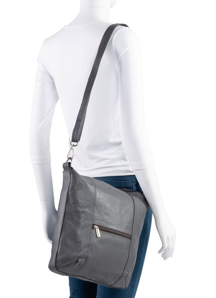 Laurina, Tasche, Damen, mit verstellbarem Umh&auml;ngeriemen GRAU