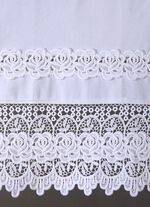 Fensterdekoration aus reiner Baumwolle mit hochwertiger Spitze 