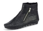 Gemini, bequeme Damen-Stiefeletten, Weite G, mit herausnehmbarem Fußbett SCHWARZ