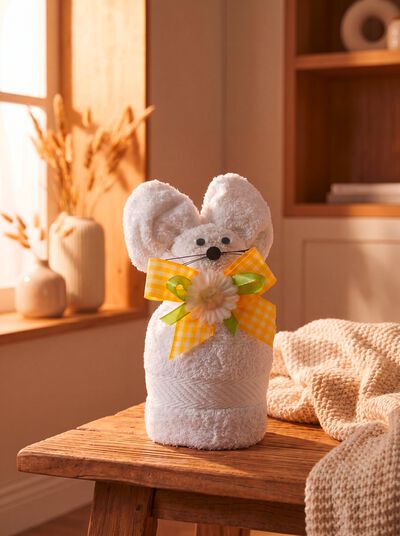 Frottier-Fr&uuml;hlingsmaus in kuschelweicher Qualit&auml;t 