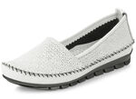 Gemini Mokassin-Slipper mit toller Prägung WEISS