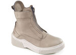 Libelle Bootie aus Nappaleder mit Zier-Reißverschluss TAUPE