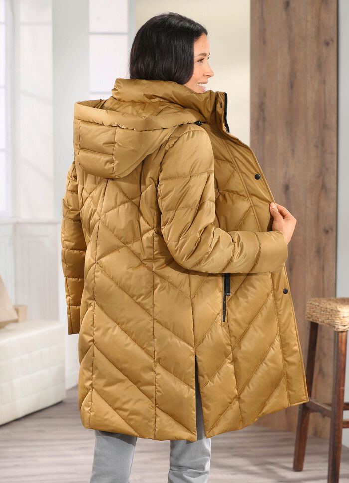 Funktions-Kurzmantel mit abnehmbarer Kapuze 