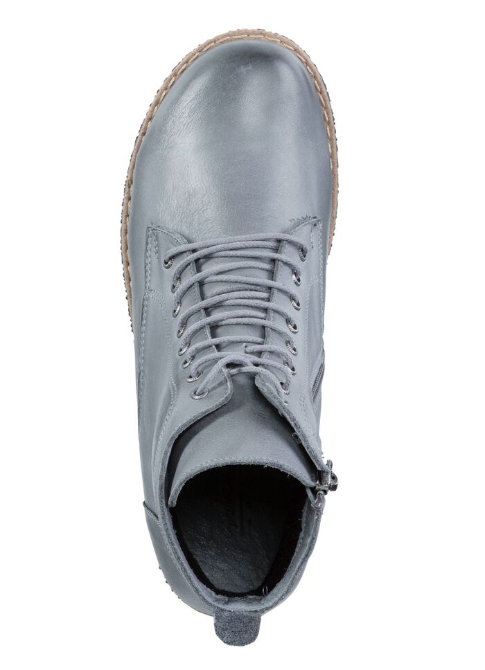 Andrea Conti, klassiche Damen-Boots, mit herausnehmbarem Fu&szlig;bett HELLGRAU