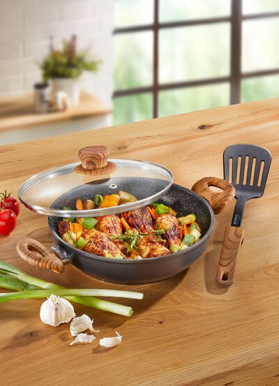 Servierpfanne mit kratzfester &bdquo;STONELINE&reg;&ldquo;-Antihaftbeschichtung 