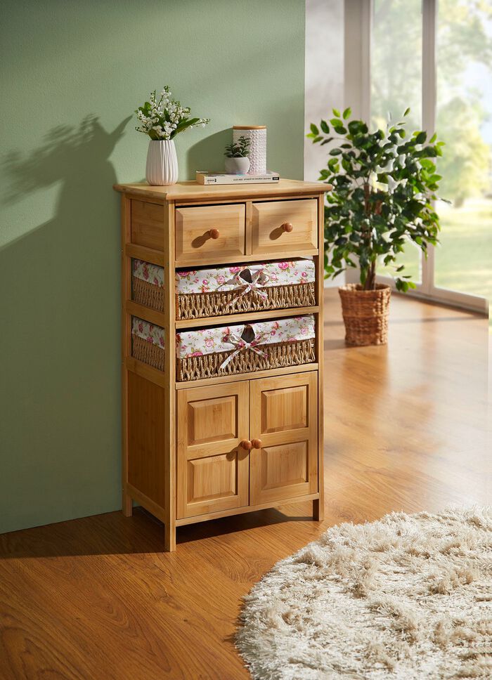 Massivholz Bambus-Kommode NATUR