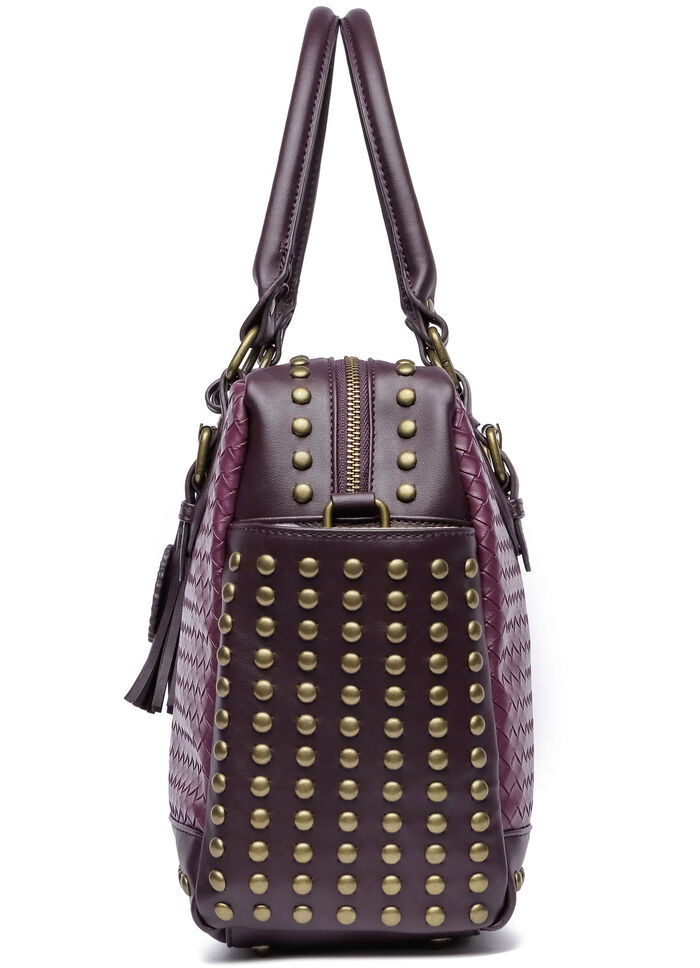 Collezione Alessandro Tasche mit trendigen Ziernieten BORDEAUX