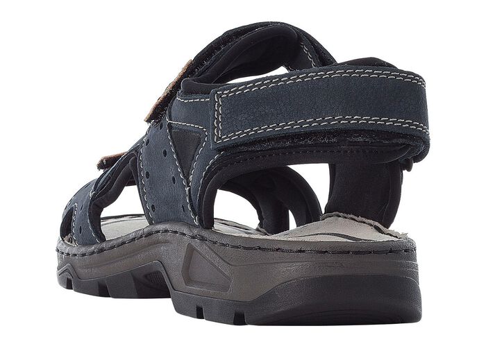 Rieker, klassische Herren-Trekkingsandalen, aus Leder 