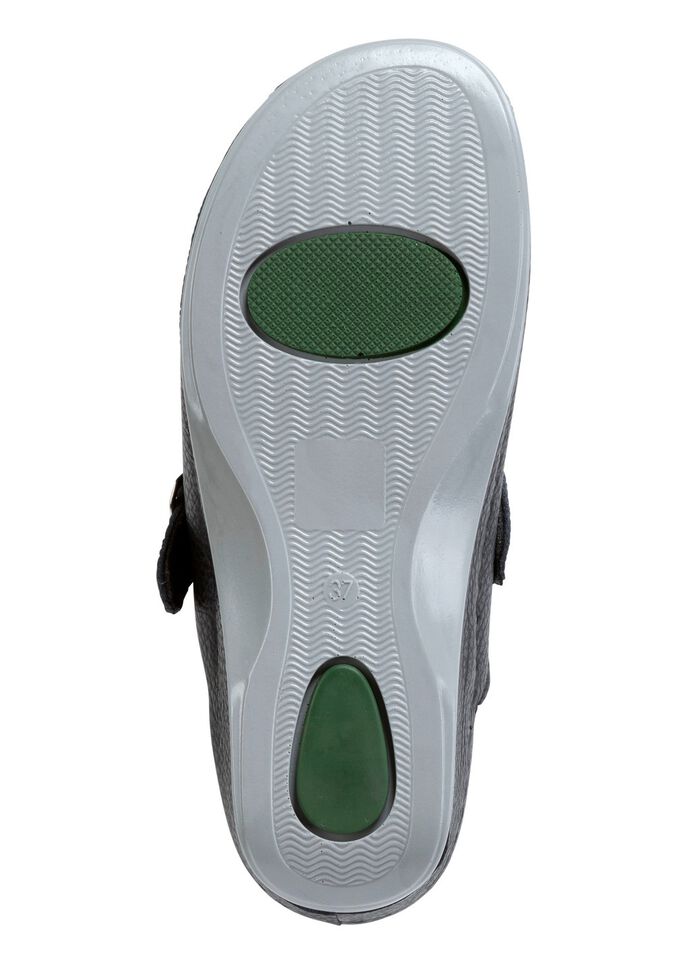 Mubb, klassische Damen-Clogs, Wete H, mit herausnehmbarem Fu&szlig;bett SCHWARZ