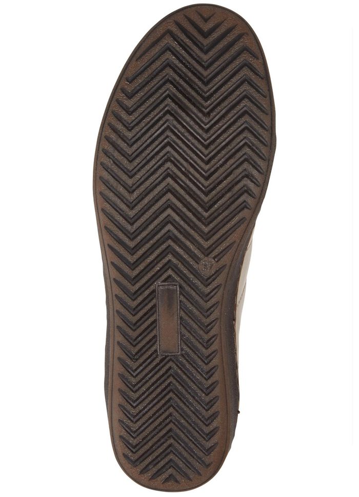 Andrea Conti Schn&uuml;r-Sneaker mit r&uuml;ckw&auml;rtigem Kontrast-Besatz BEIGE