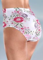 Viererpack Slip mit h&uuml;schem Blumendessin 