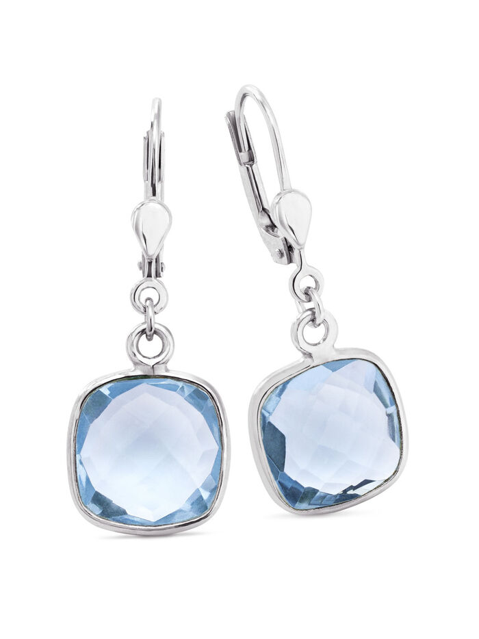 Sch&ouml;ne Ohrringe mit beh. Blautopas 