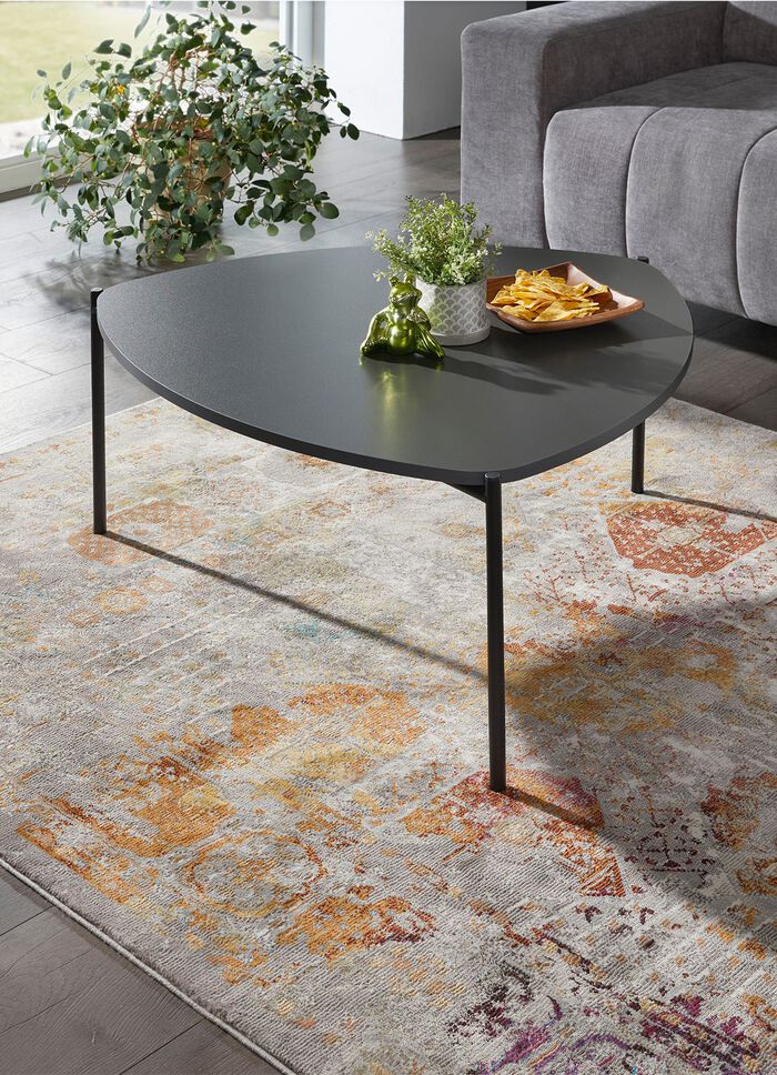 Couchtisch im Loft-Design mit Metallgestell ANTHRAZIT