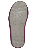 Pantoffel mit dezentem Bl&uuml;tendruck 