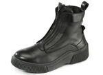 Libelle Bootie aus Nappaleder mit Zier-Reißverschluss SCHWARZ