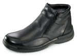 Wetterfeste Stiefelette mit zwei Reißverschlüssen SCHWARZ
