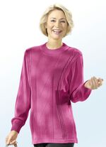 Pullover mit Strukturmuster FUCHSIA