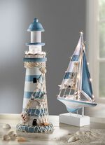 Maritime LED-Dekoration aus Holz 