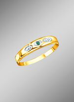 Damenring mit echtem Smaragd 