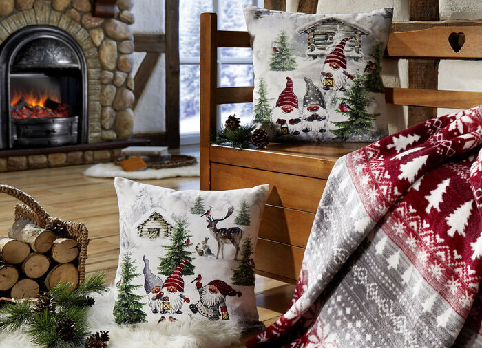 Kissenbezüge mit Wichtel-Motiven BUNT