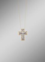 Kreuz-Anh&auml;nger mit Brillanten 