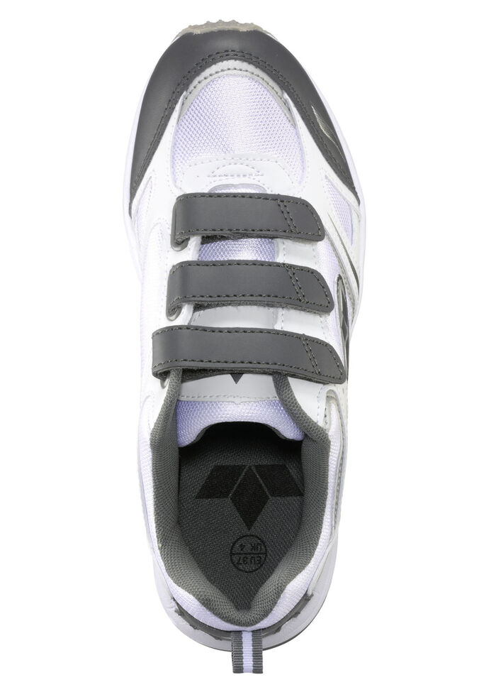 Klett-Sneaker in sportlicher Ausführung WEISS-GRAU