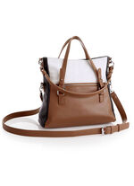 Collezione Alessandro Tasche mit Zebra-Dessin SCHWARZ-ECRU