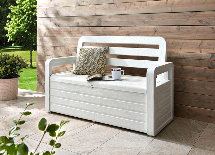 Truhenbank in toller Holz-Optik 