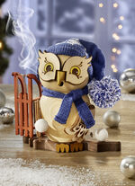 R&auml;uchereule aus Holz, im Erzgebirge gefertigt 