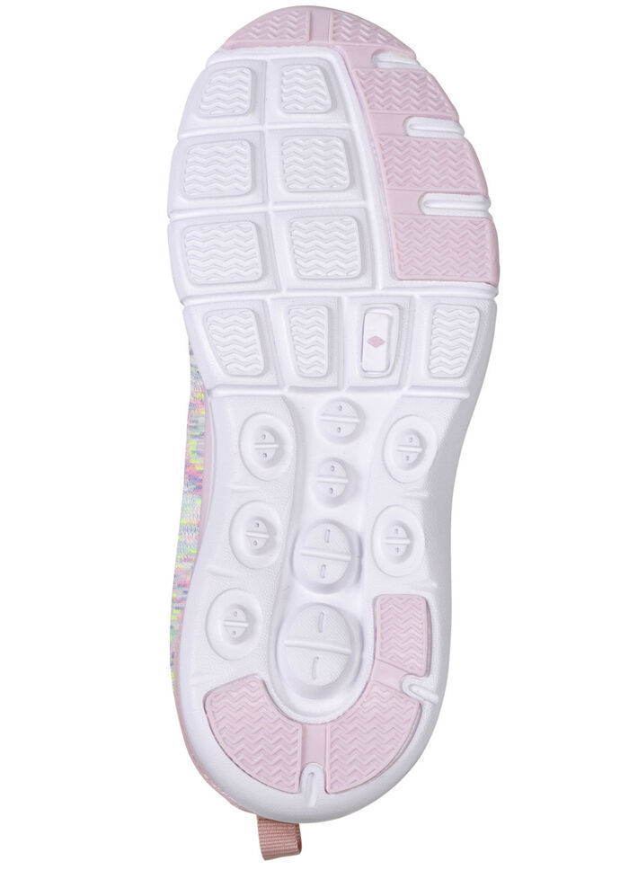 Sneaker aus effektvoll dessiniertem Textilmaterial ROSA-BUNT