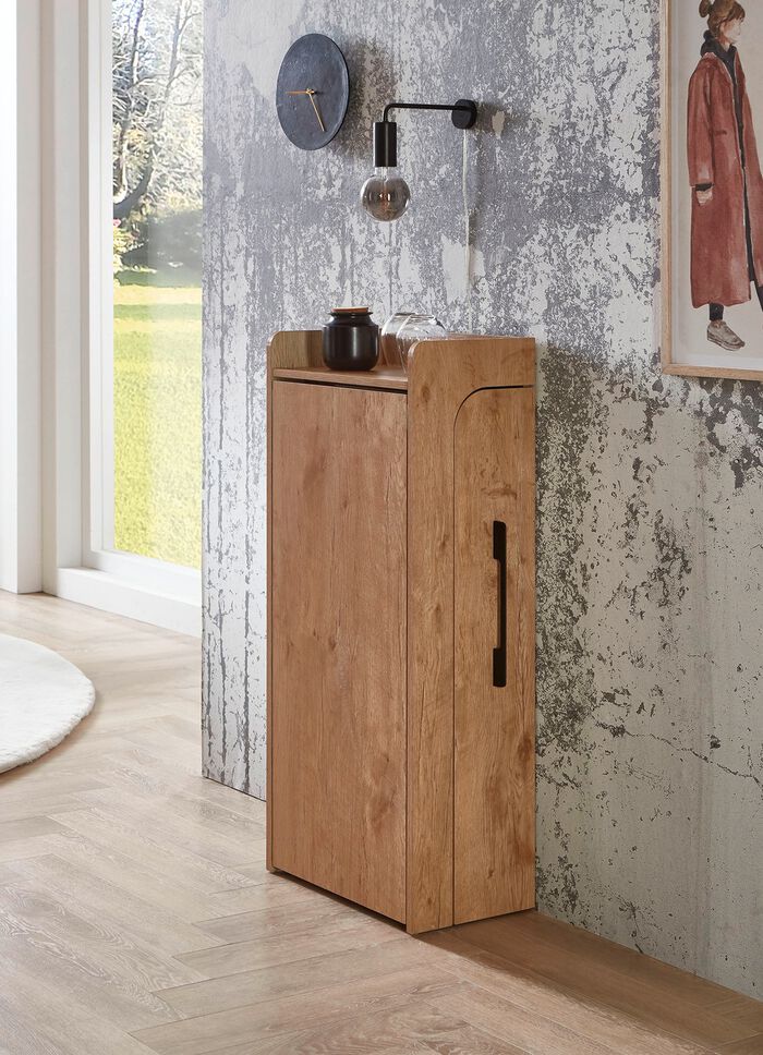 Wand-Klapptisch auf pulverbeschichteten Metallgestell 