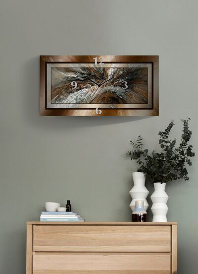 Wanduhr aus Aluminium 