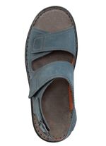 GINO GALANTE Sandale aus gefettetem, schattiertem Rind-Nubukleder JEANS