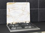 Herdabdeckplatten/Wandblende, Motiv Marmor gold 