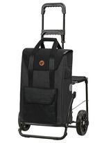 Andersen Einkaufsroller mit Sitzm&ouml;glichkeit SCHWARZ