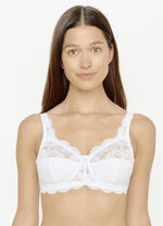 Susa Zweierpack BH mit zarter Elastikspitze 2X WEISS