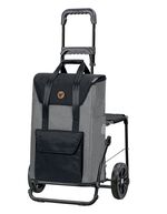 Andersen Einkaufsroller mit Sitzm&ouml;glichkeit GRAU