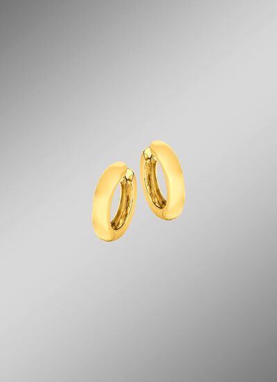 Klassische, gl&auml;nzende Klappcreolen 