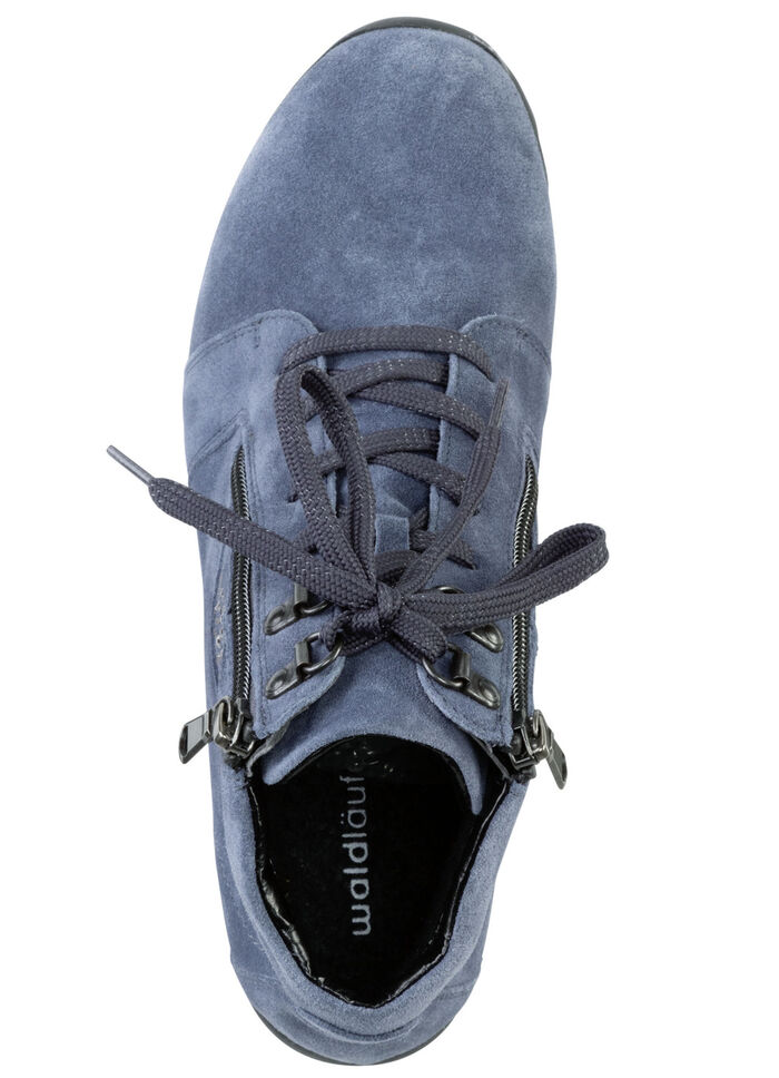 Waldläufer Schnür-Bootie mit seitlichen Glitzersteinchen JEANS