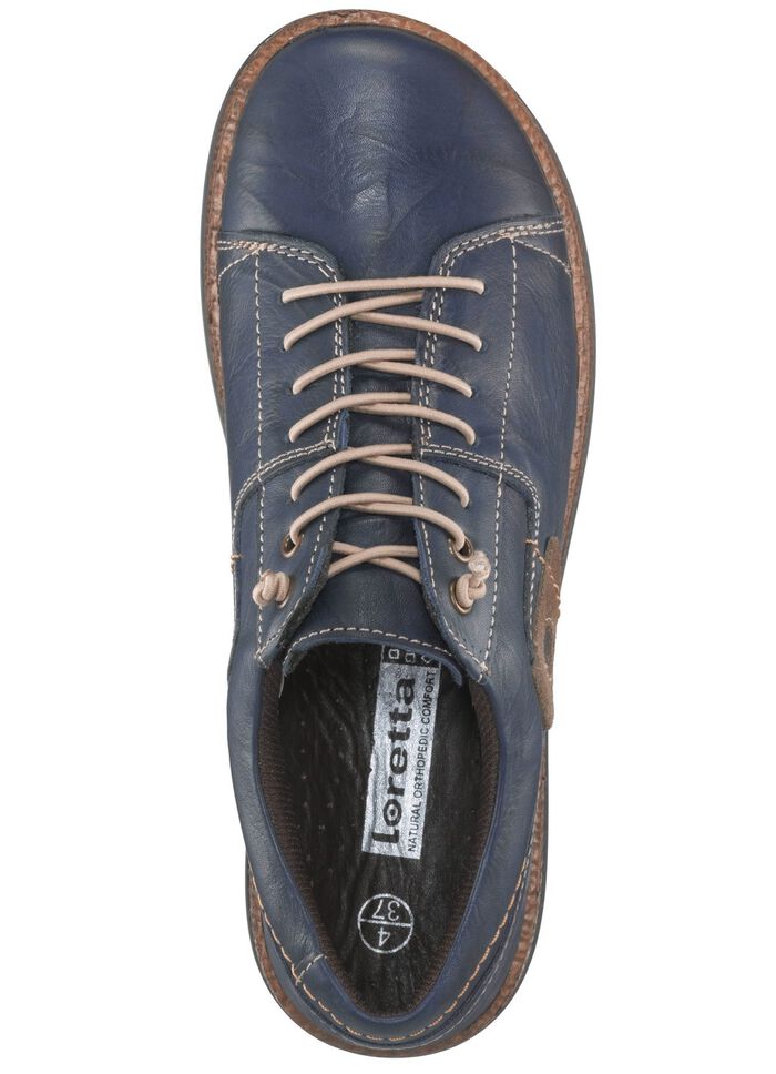 Sneaker aus Nappaleder mit Knitter-Struktur 