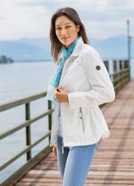 Jacke mit Rei&szlig;verschlusstaschen CREME