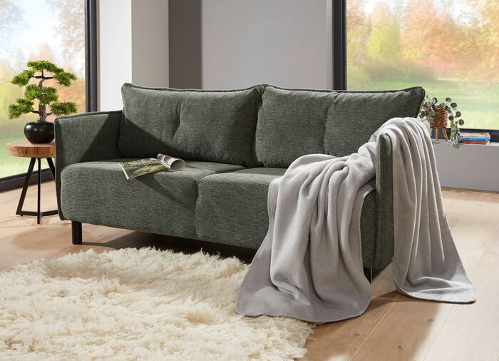 Polstermöbel mit dekorativem Velours-Bezug GRÜN