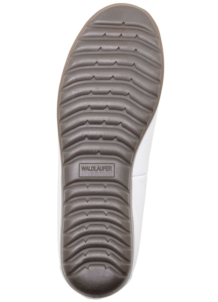 Waldl&auml;ufer Ballerina mit Rundum-Gummizug WEISS