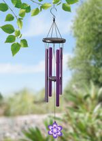 Klangspiel aus Aluminium, Eisen und Holz LILA