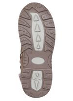 Gef&uuml;tterte Damen-Stiefel, Winterschuhe, mit Rei&szlig;verschluss TAUPE