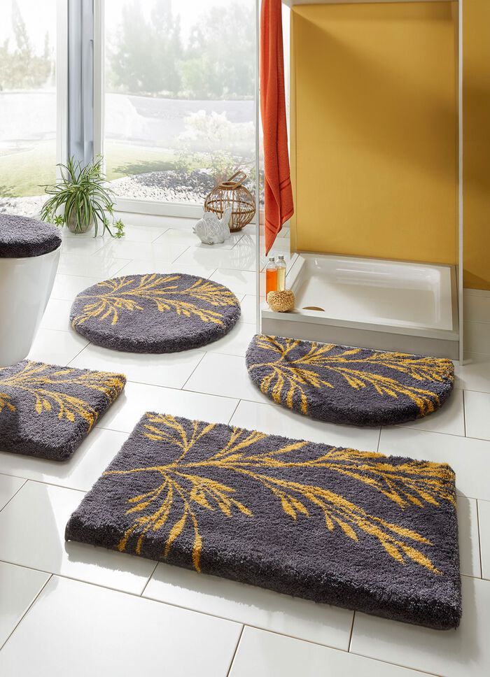 Badgarnitur mit rutschhemmender Latexierung GRAU