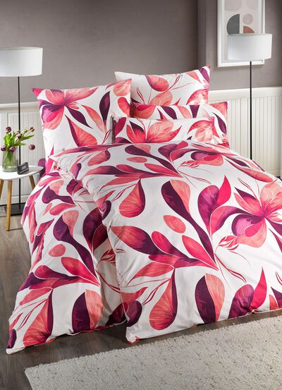 Beidseitig bedruckte Bettw&auml;sche-Garnitur von Florella 