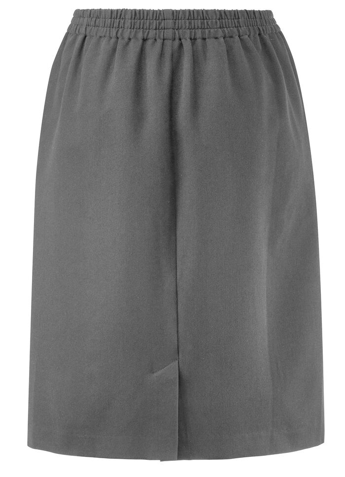 Rock in schmaler Schnittführung GRAU MELIERT