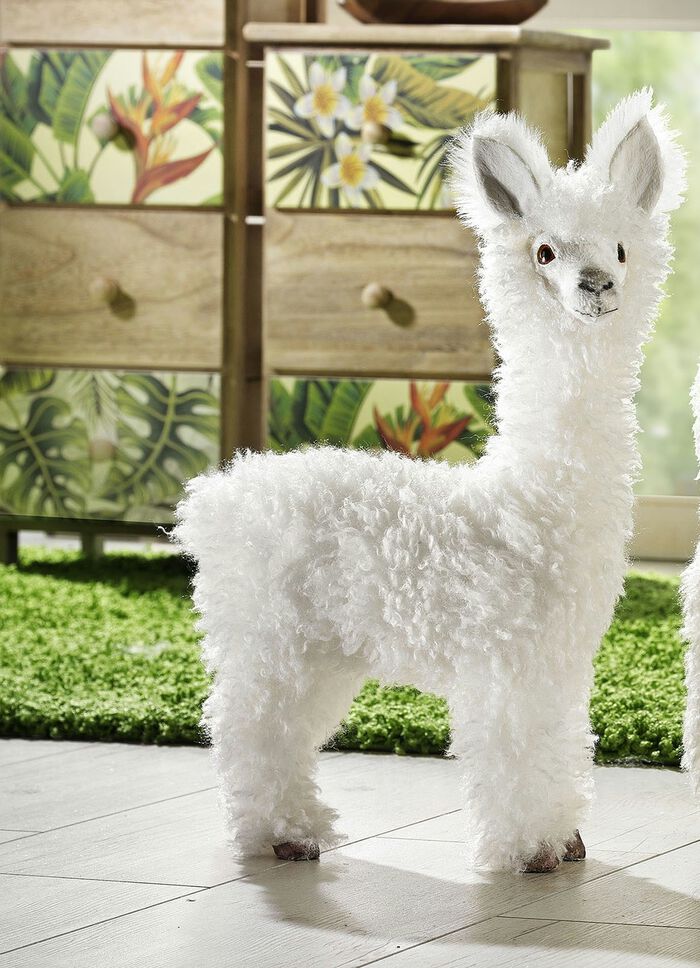 Alpakas mit flauschigem Kunstfell 