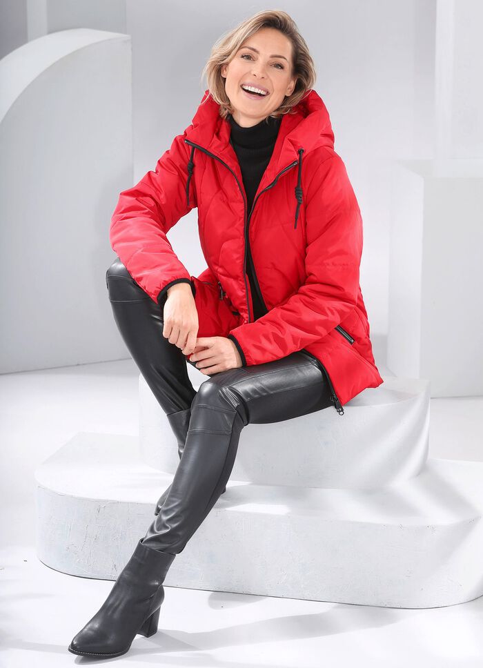 Jacke mit verl&auml;ngertem R&uuml;ckteil 